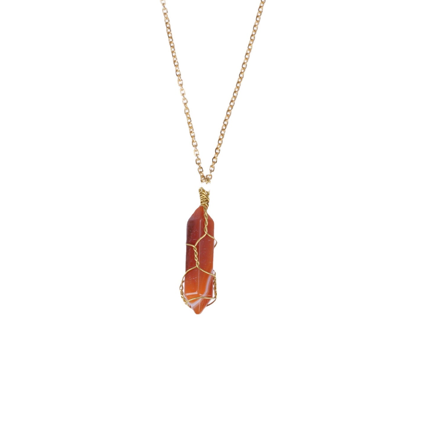 Carnelian Necklace — packaging display