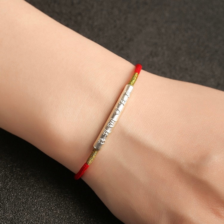 🔴 | Buddha Bloom | Tibetan Red String Protection Bracelet