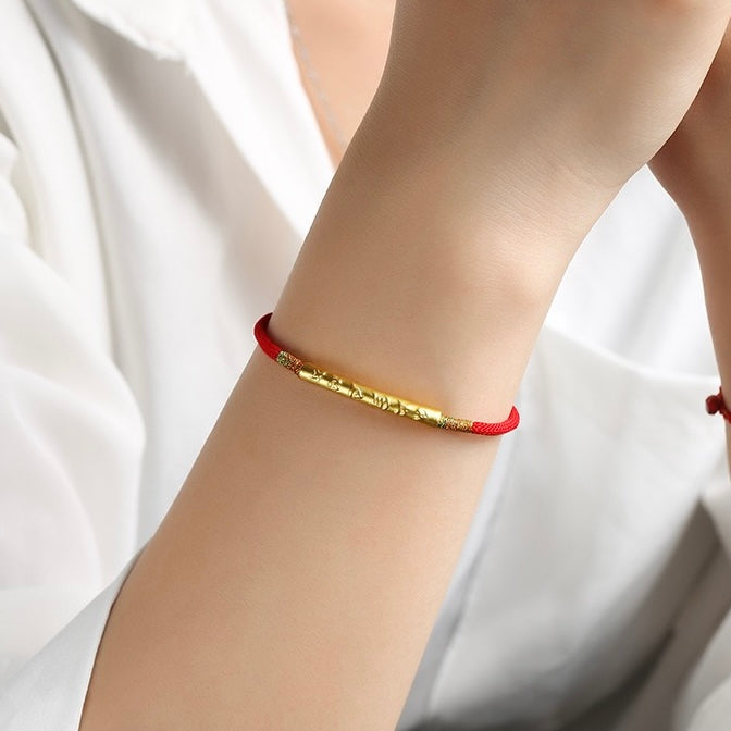 🔴 | Buddha Bloom | Tibetan Red String Protection Bracelet