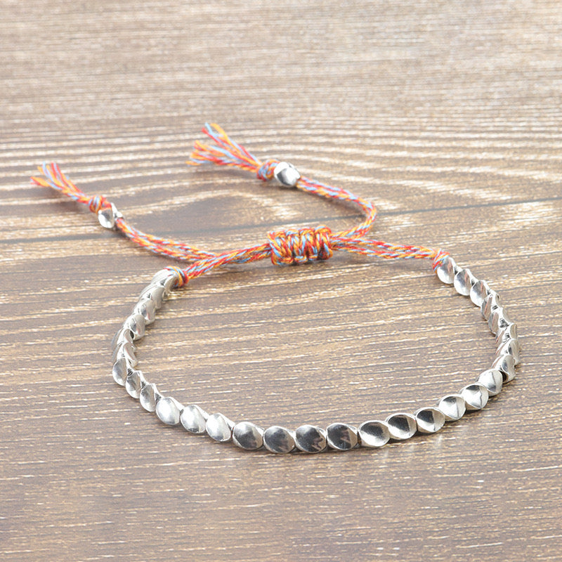 🟠 | Buddha Bloom | Tibetan Copper Beads Bracelet