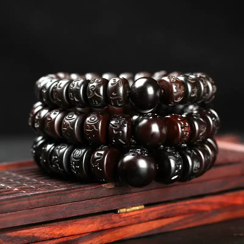 🧘 | Buddha Bloom | Tibetan Lightning Wood Protection Bracelet