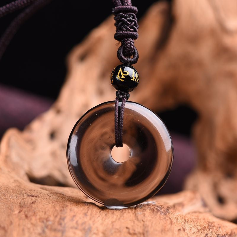 π | Buddha Bloom | Tibetan Obsidian Protection Necklace