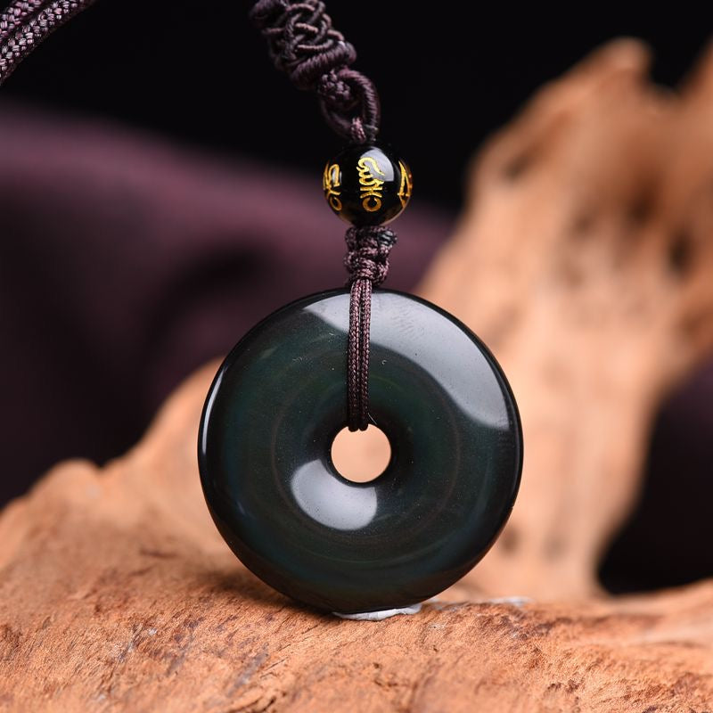 π | Buddha Bloom | Tibetan Obsidian Protection Necklace