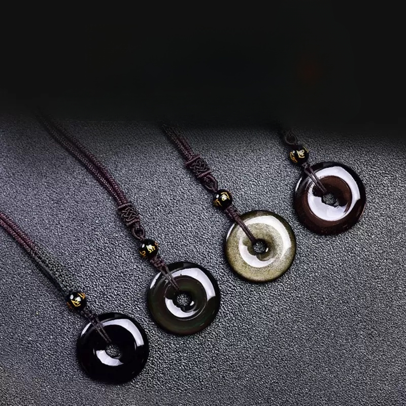 π | Buddha Bloom | Tibetan Obsidian Protection Necklace