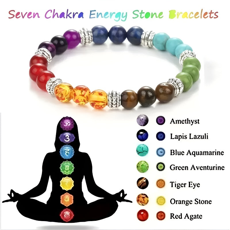 π | Buddha Bloom | 7 Chakra Energy Healing Bracelet