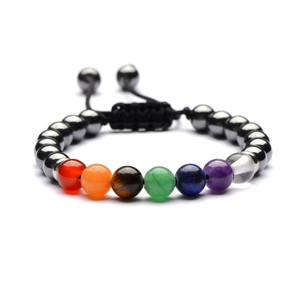 7 Chakra Hematite Bracelet - Promote Wellness — Buddha Bloom