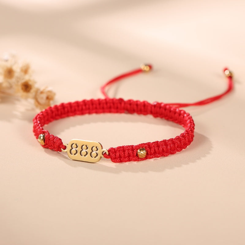 888 Wealth Luck Angel Number Bracelet — Buddha Bloom
