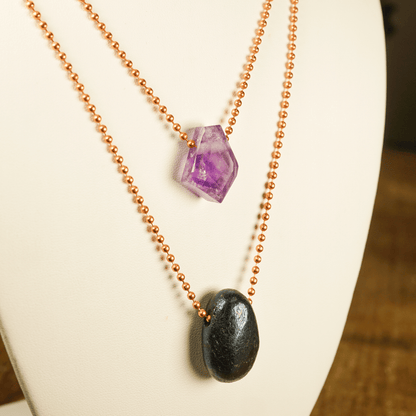 Amethyst Necklace for Peace & Intuition - product view 2