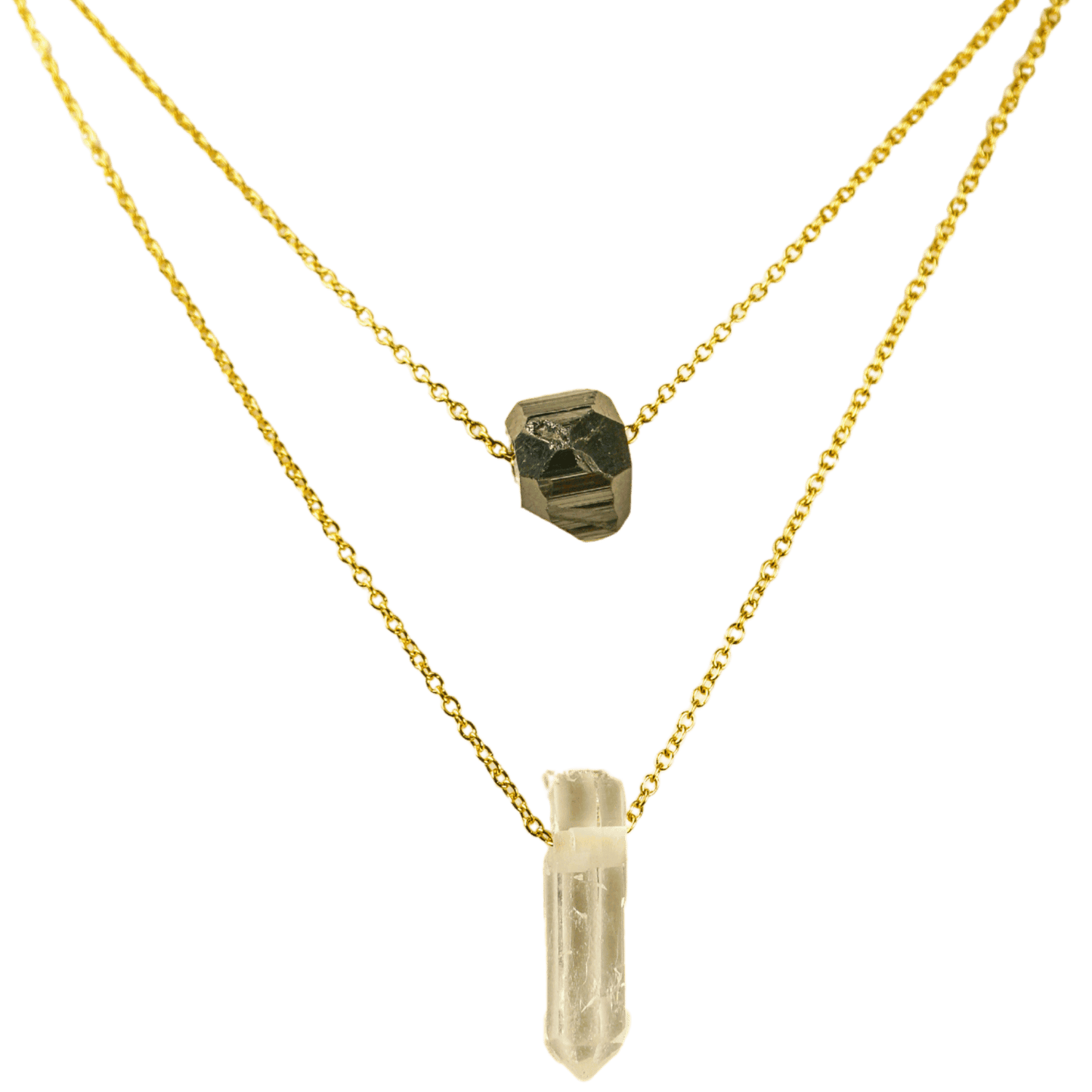 Clear Quartz Necklace for Manifestation & Clarity - product view 3