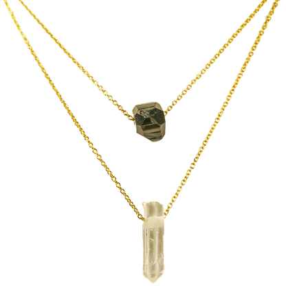Clear Quartz Necklace for Manifestation & Clarity - product view 3