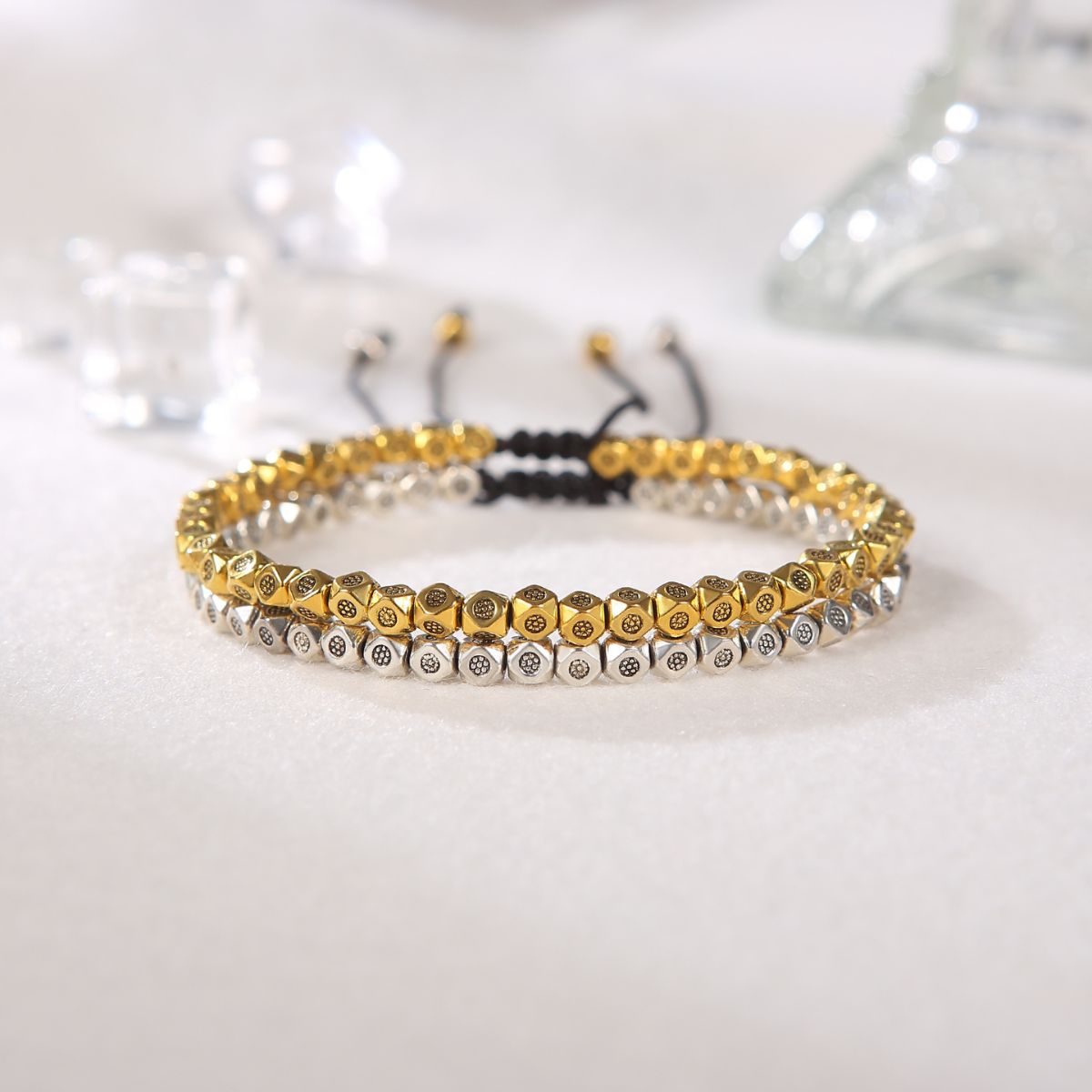 Copper Beads Harmony & Healing Bracelet - Silver, Gold Colors — Buddha Bloom