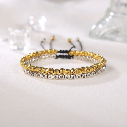 Copper Beads Harmony & Healing Bracelet - Silver, Gold Colors — Buddha Bloom