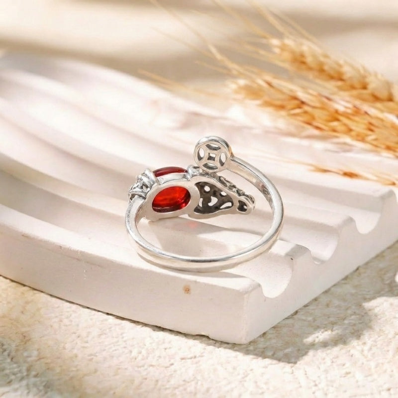 Chinese Coin Pixiu Ring for Wealth & Opportunity - product view 5