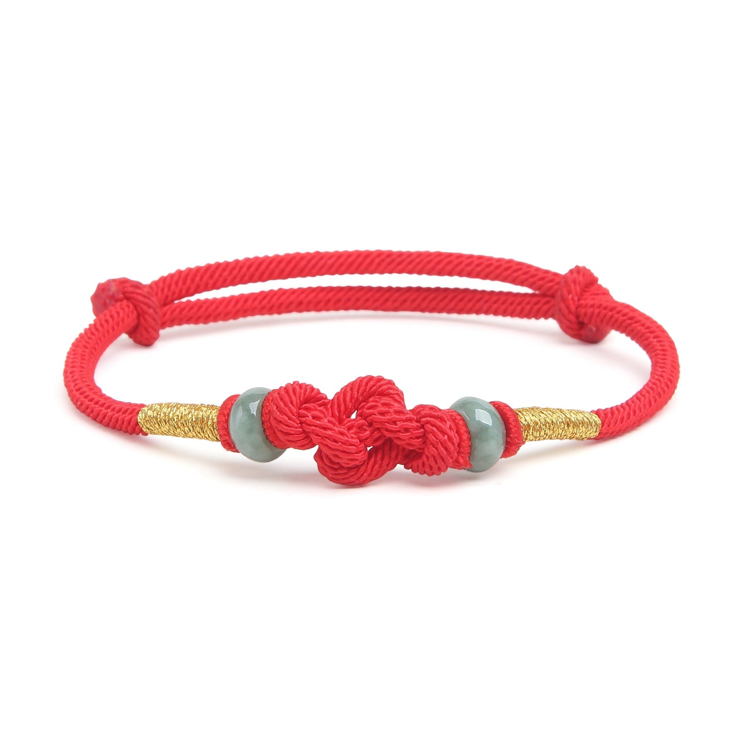 Infinity Knot Bracelet - Endless Good Fortune with Jade — Buddha Bloom