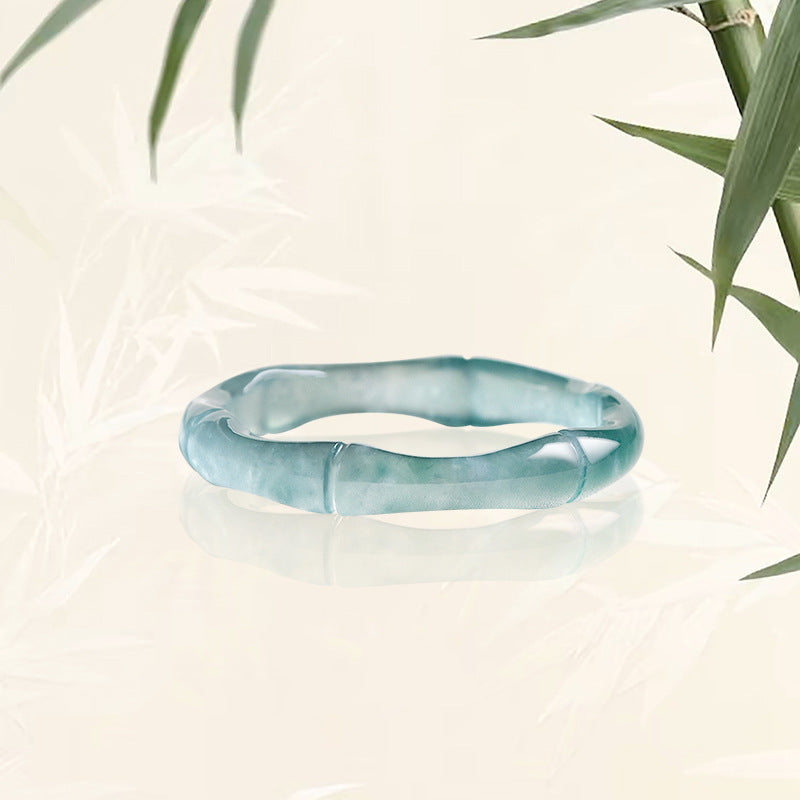 Green Jade Wealth Ring with Jade — Buddha Bloom