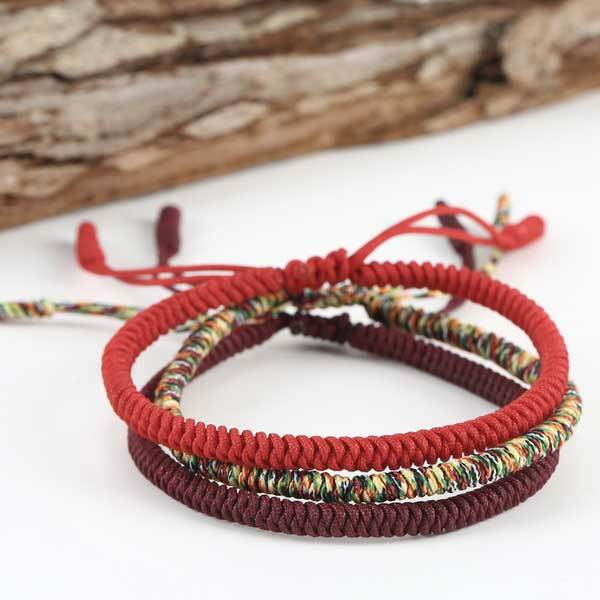 Tibetan Buddhist Knot Lucky Rope Bracelet — Buddha Bloom