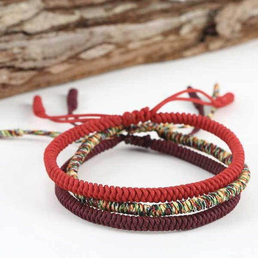 Tibetan Buddhist Knot Lucky Rope Bracelet — Buddha Bloom