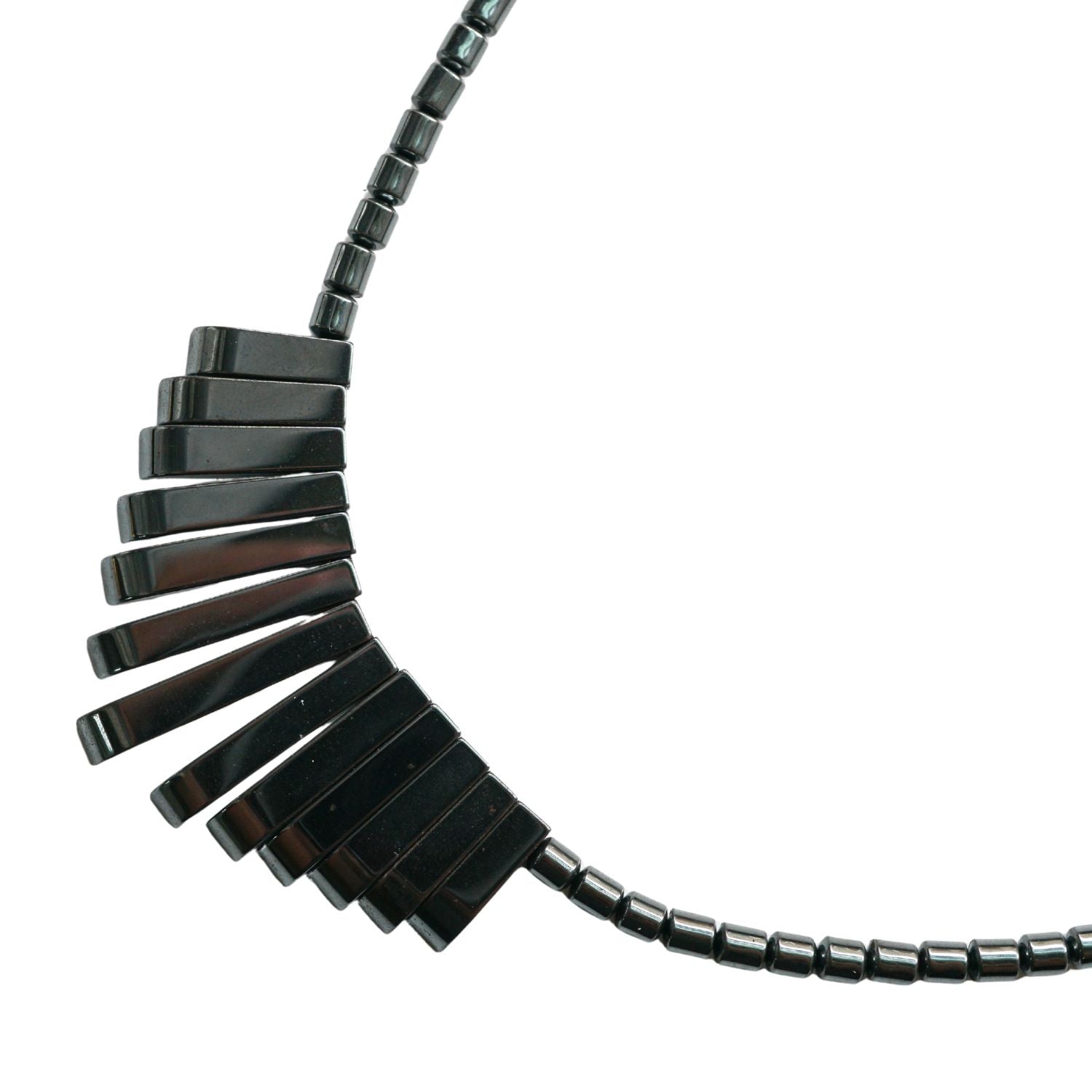 Hematite Shield Necklace for Boundaries & Protection - product view 2
