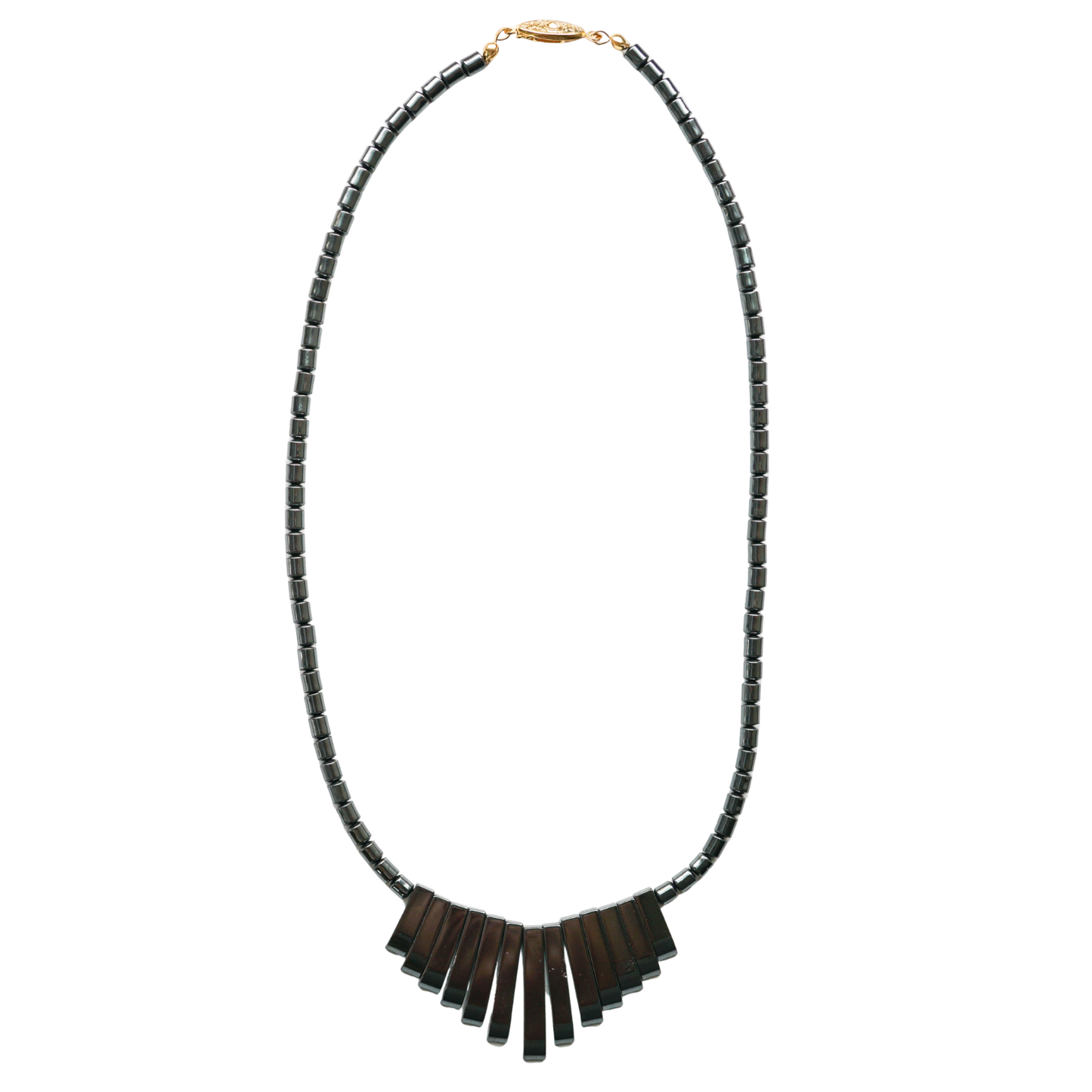 Hematite Shield Necklace for Boundaries & Protection - product view 1