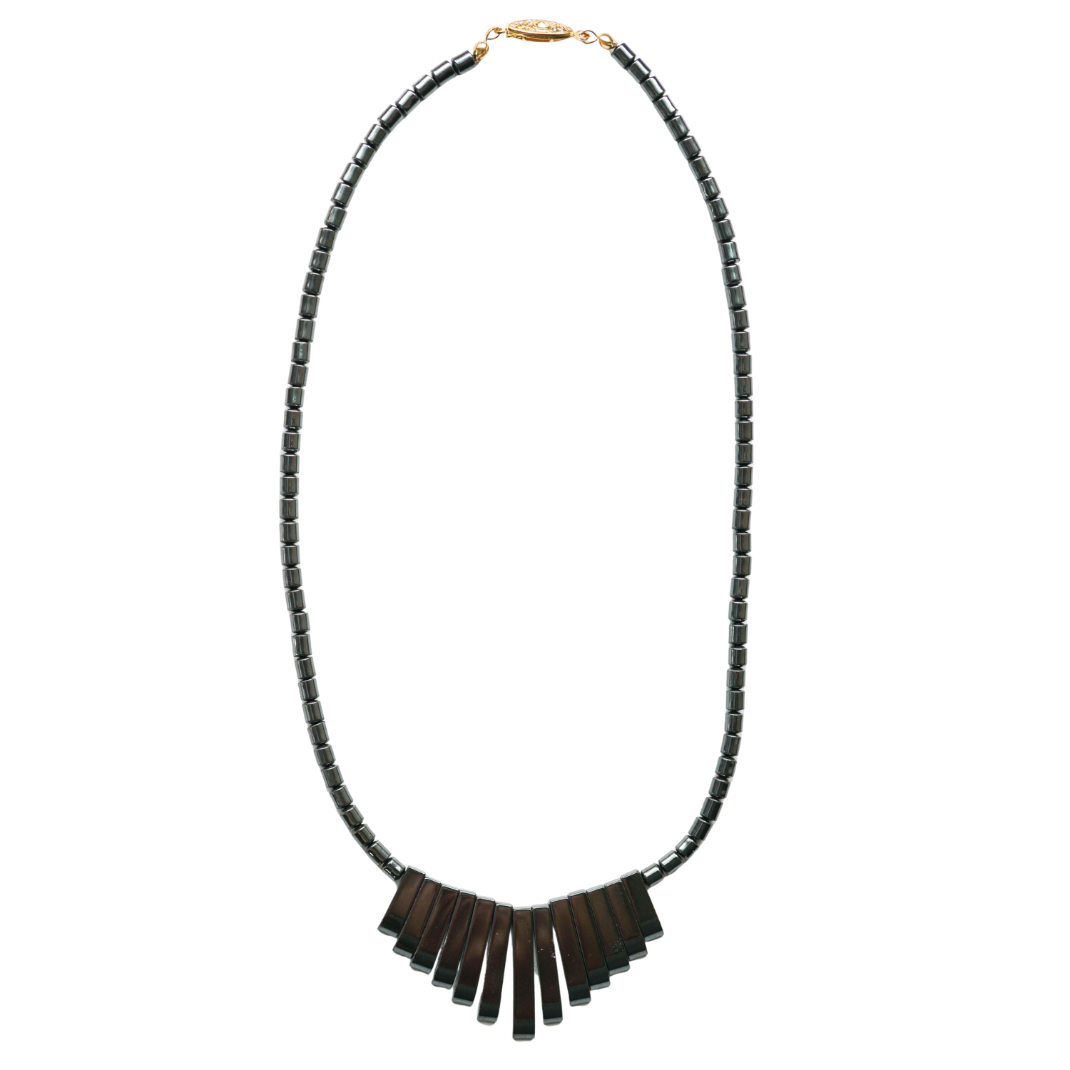 Hematite Shield Necklace for Boundaries & Protection - product view 1