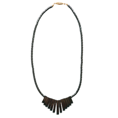 Hematite Shield Necklace for Boundaries & Protection - product view 1
