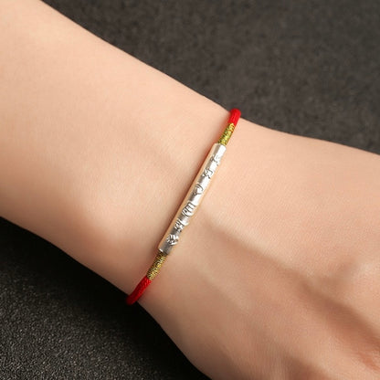 🔴 | Buddha Bloom | Tibetan Red String Protection Bracelet