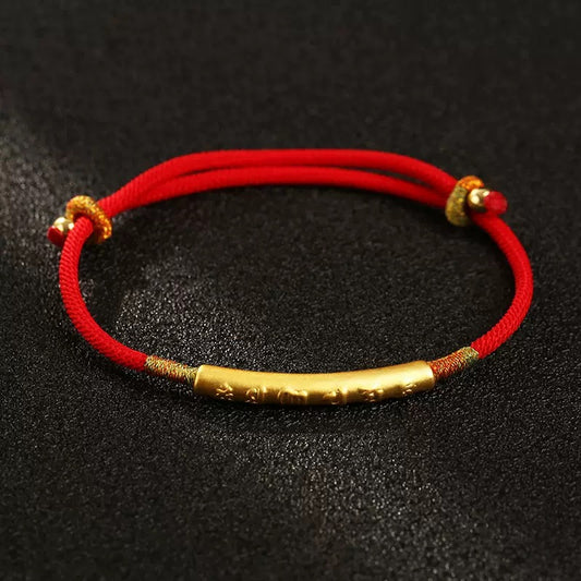 🔴 | Buddha Bloom | Tibetan Red String Protection Bracelet