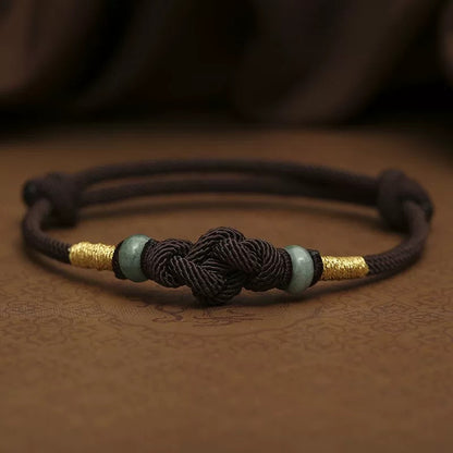 🧧 | Buddha Bloom | Red String Jade Fortune Bracelet