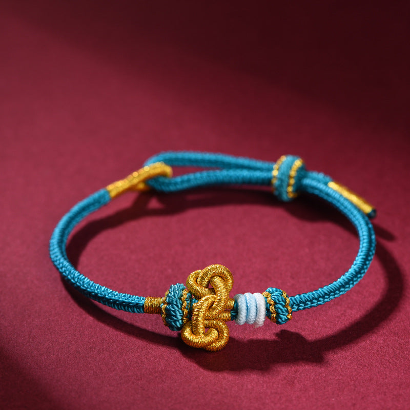 Double Heart Peach Blossom Knot Bracelet for Love - product view 3