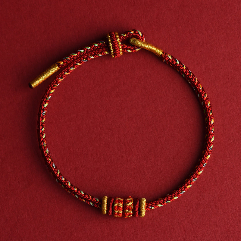 Eight Guardian Buddhas Red String Bracelet - product view 3