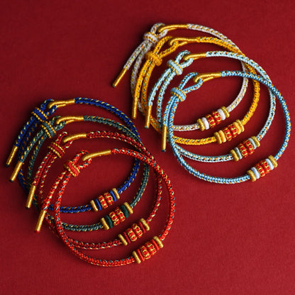 Eight Guardian Buddhas Red String Bracelet - product view 1