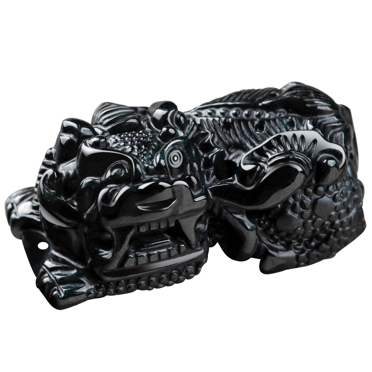 Black Jade Pixiu Pendant for Wealth & Prosperity - product view 5