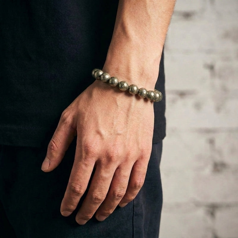 Pyrite Money Magnet Bracelet for Wealth & Success - product view 2