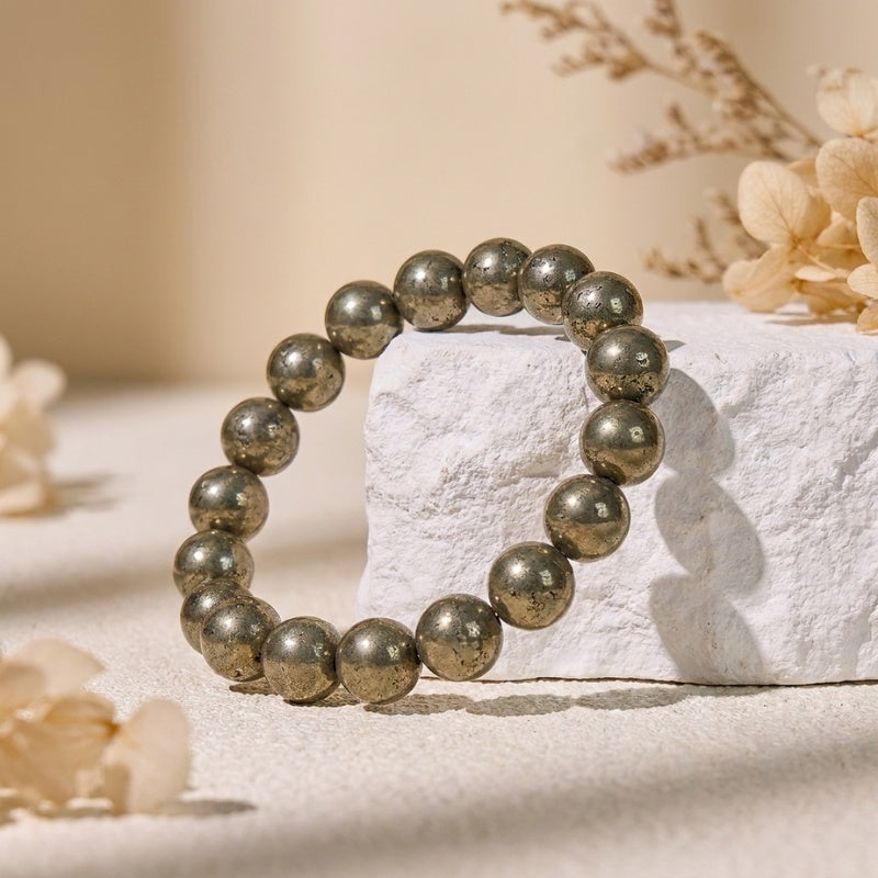 Pyrite Money Magnet Bracelet for Wealth & Success - product view 5