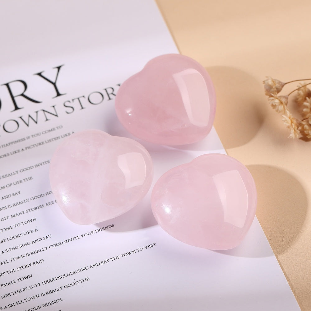 Rose Quartz Heart-Shaped Love Crystals - Love & Romance with Quartz — Buddha Bloom