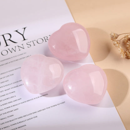 Rose Quartz Heart-Shaped Love Crystals - Love & Romance with Quartz — Buddha Bloom