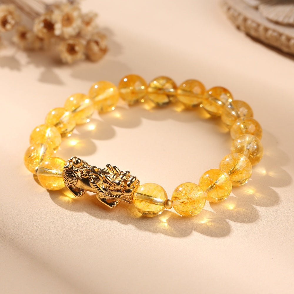 The Ultimate Wealth Bracelet with Citrine, Quartz — Buddha Bloom