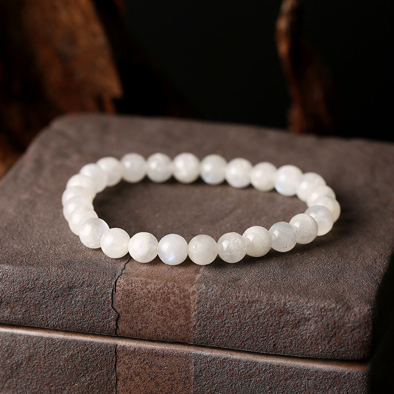 White Moonstone Bracelet - Feminine Energy — Buddha Bloom
